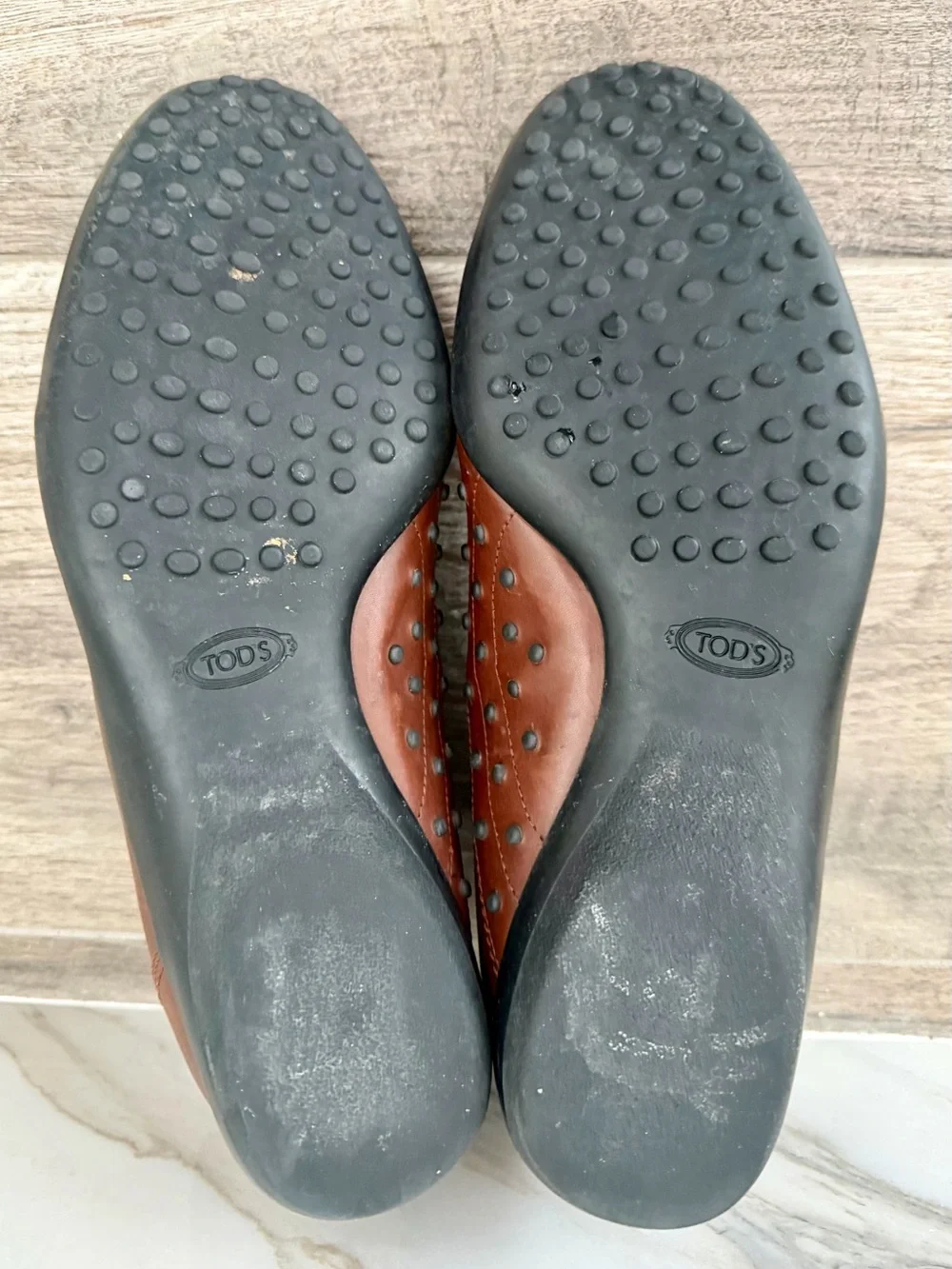Tod's Men's Tan Leather Chukka Driving Boots Sz 10